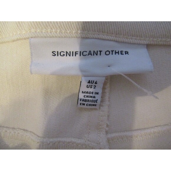 SIGNIFICANT OTHER LENNY JEANS CREAM Boutique Pants MRP $229 NWOT Womens Size 2 - Picture 10 of 10